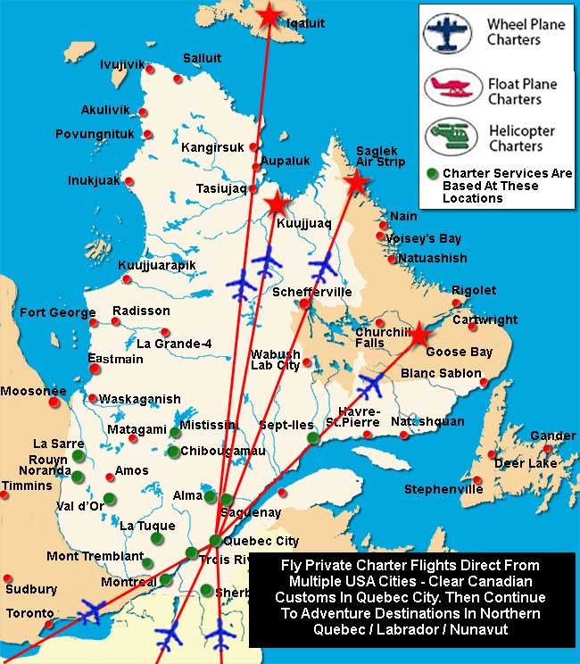 Charter Flights To Quebec City Quebec /Charter Flight Network